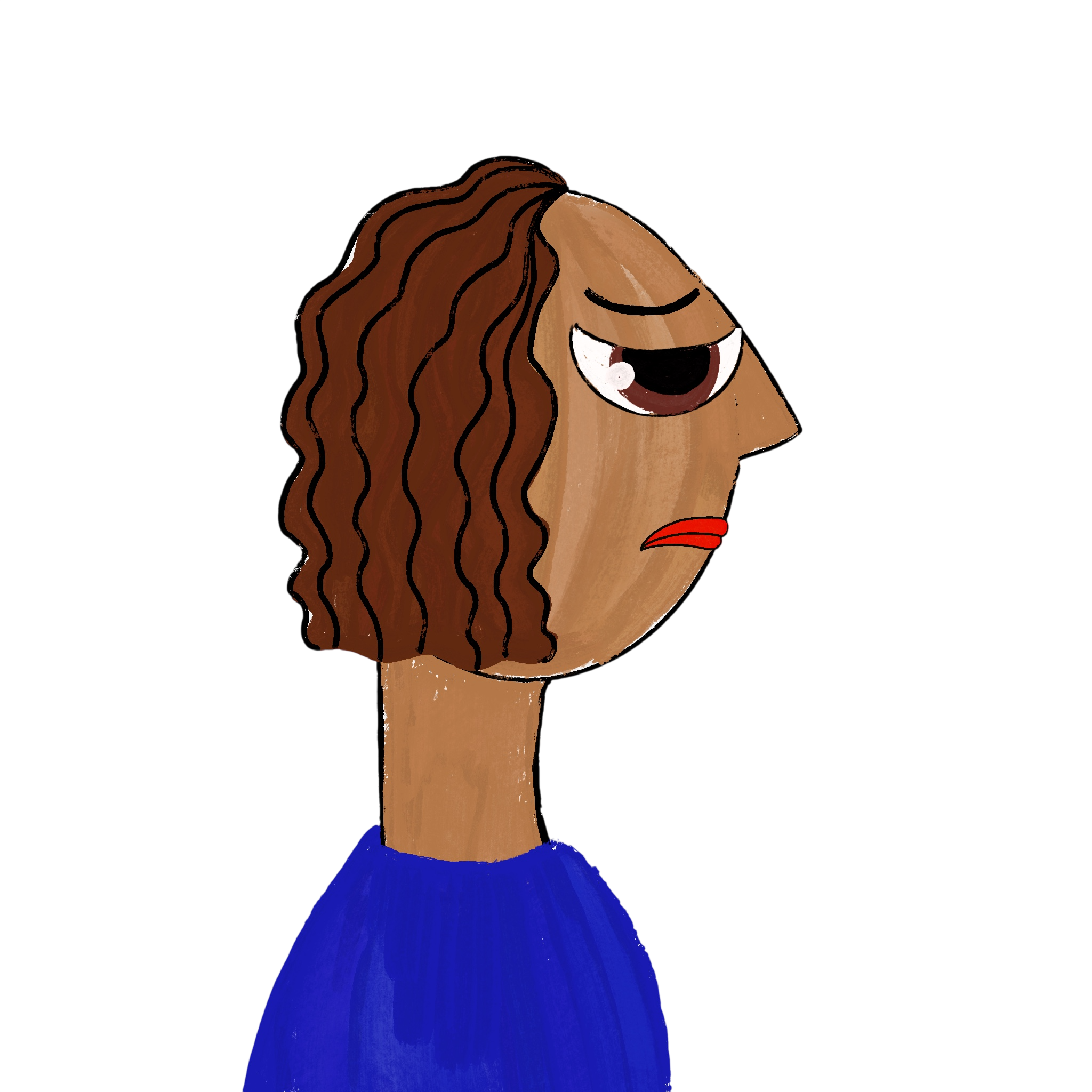 Weep character illustration