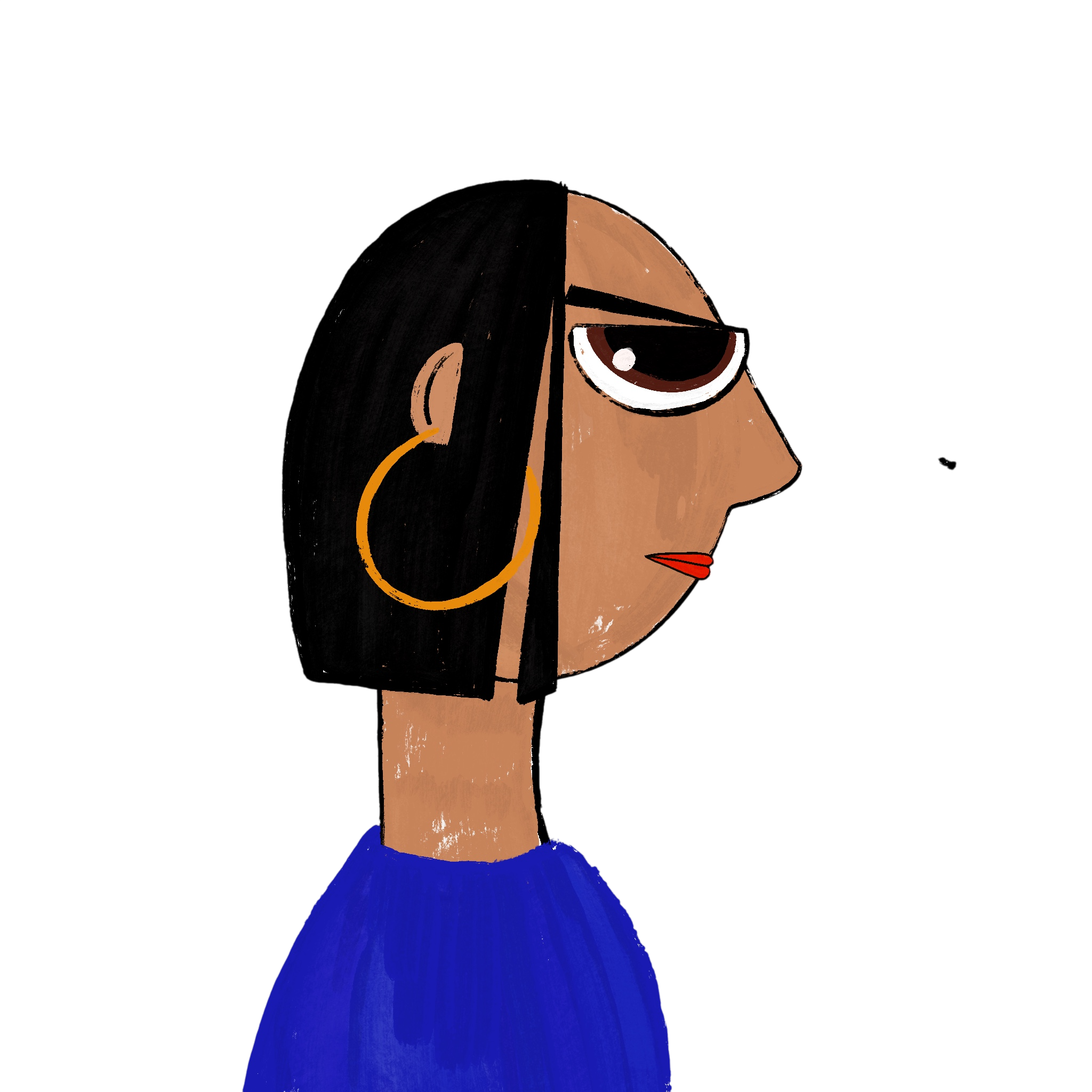 Weep character illustration