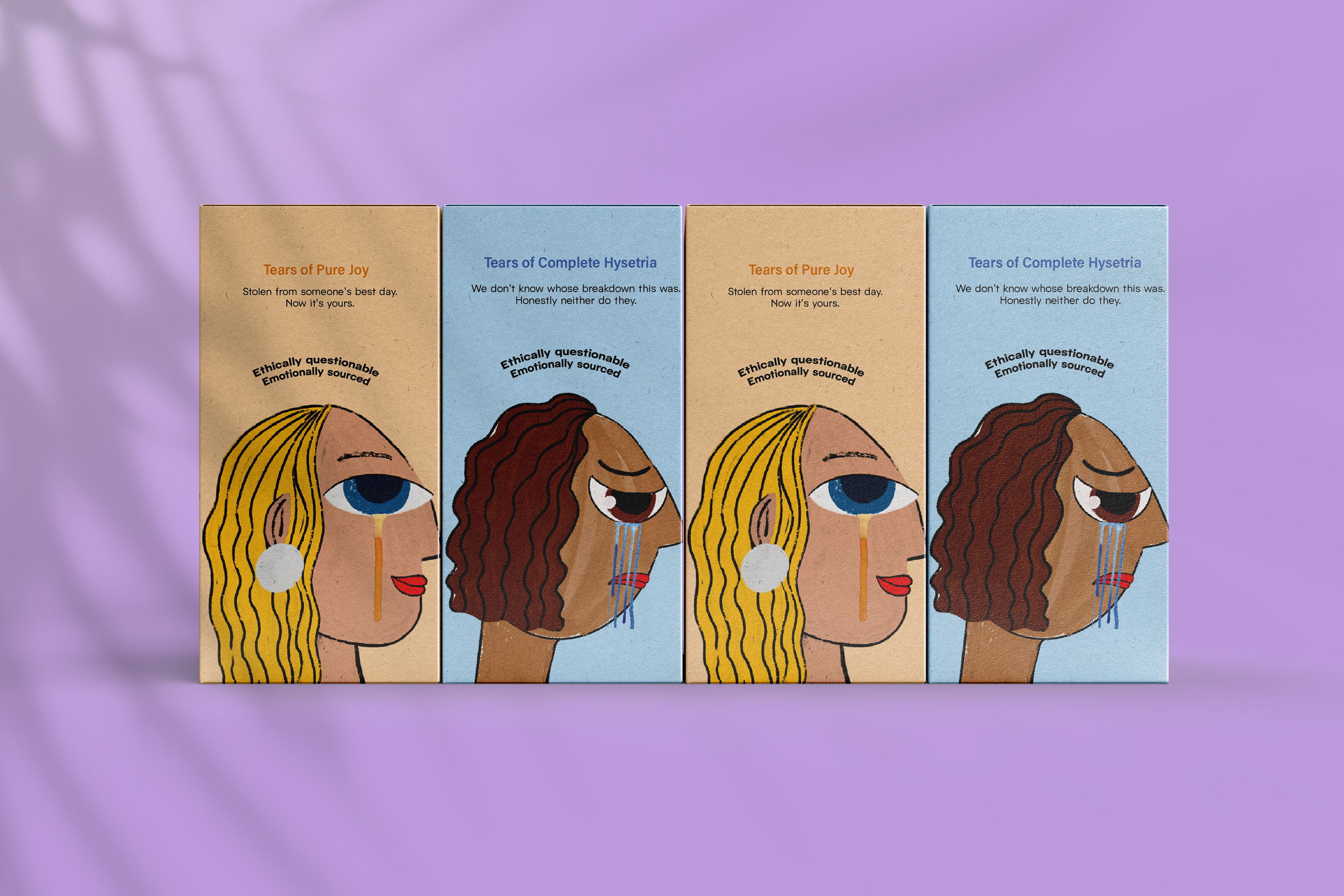 Weep side packaging Euphoria and Hysteria